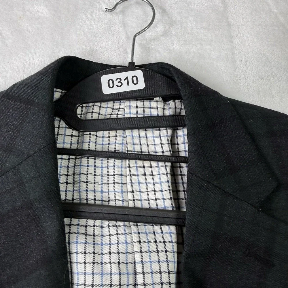 Lauren Ralph Lauren Blazer Mens 40L Blue Green Plaid Wool Sport Coat Glen Check‎
